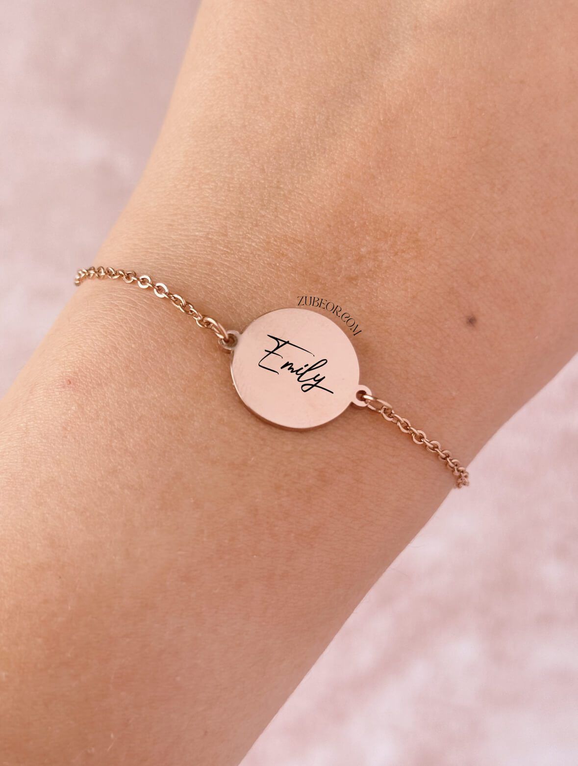 Pulsera grabada dije circular (solo con pago previo) 11