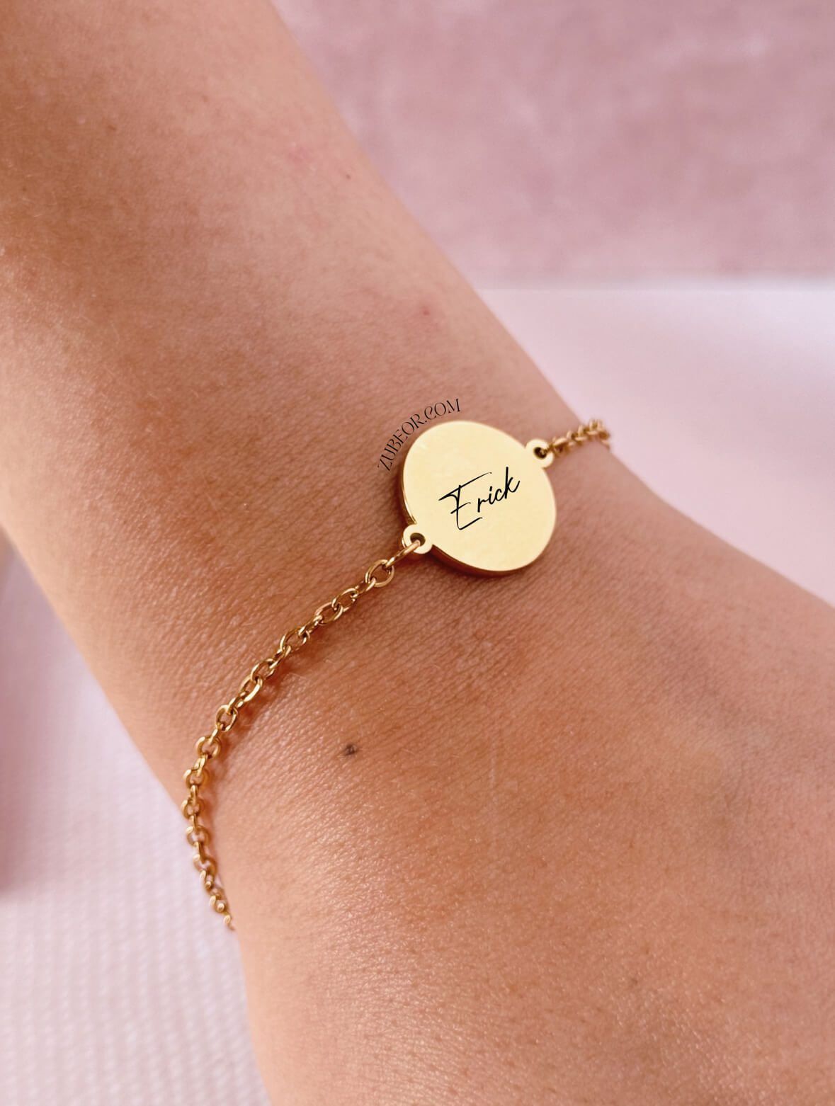 Pulsera grabada dije circular (solo con pago previo) 9