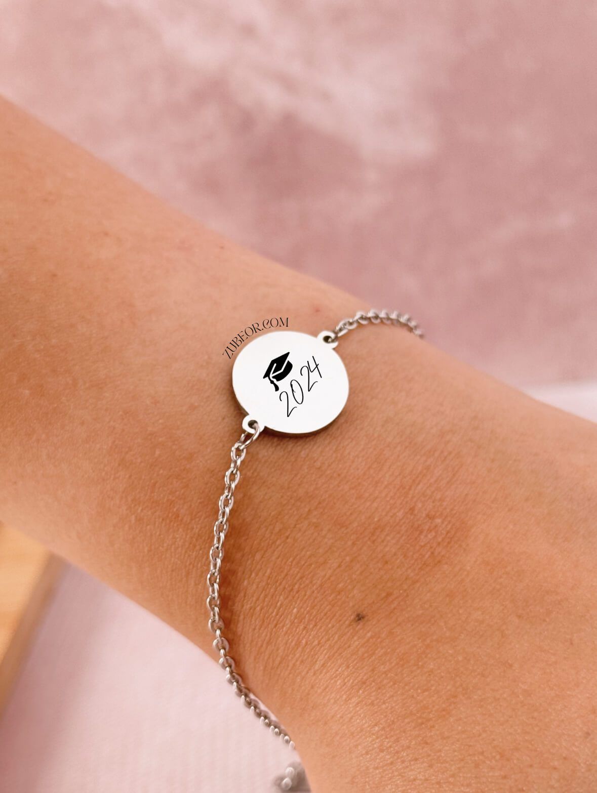 Pulsera grabada dije circular (solo con pago previo) 8