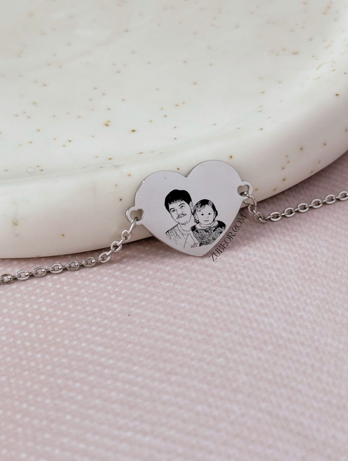 Pulsera corazón grabada (solo pago previo) 8