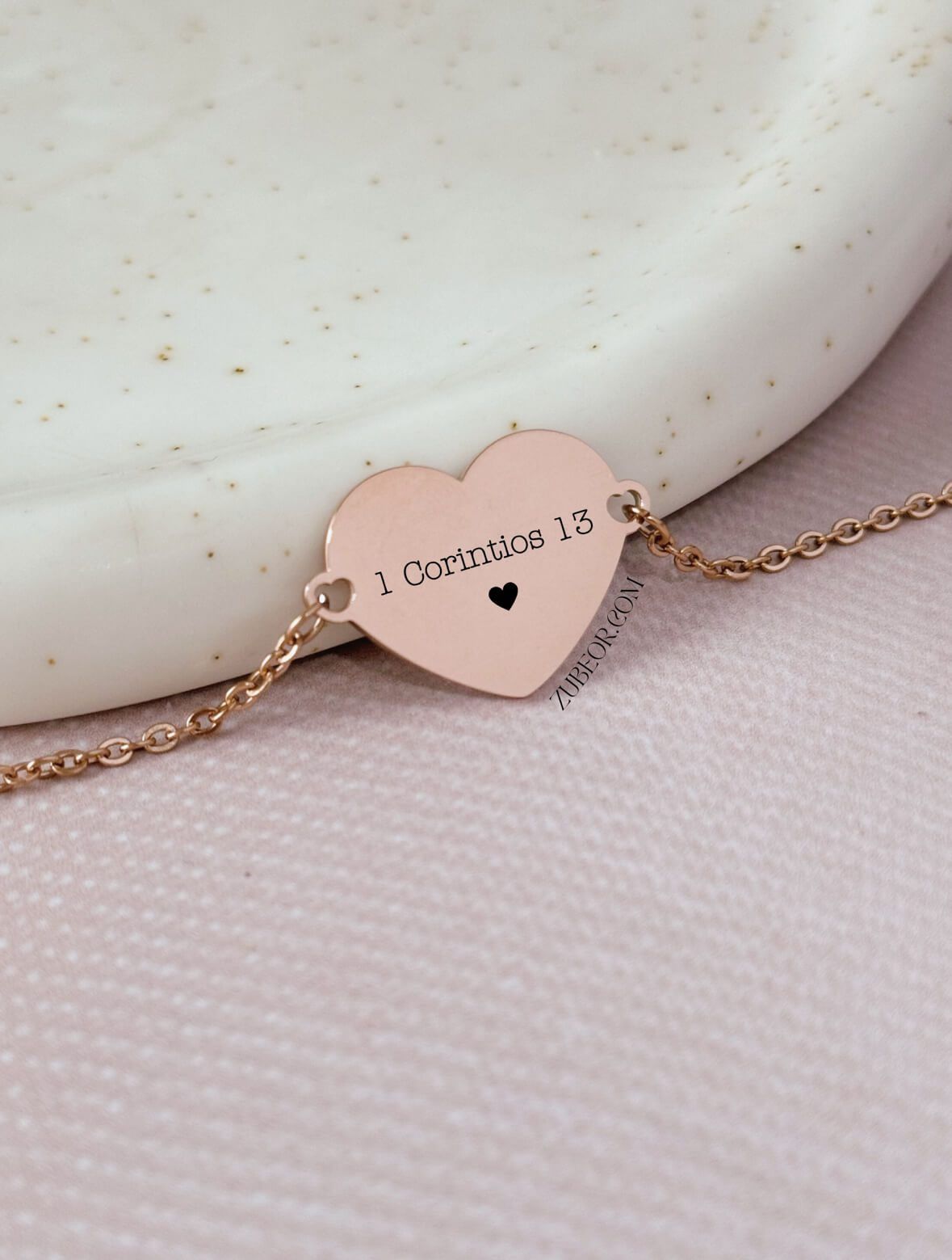 Pulsera corazón grabada (solo pago previo) 6