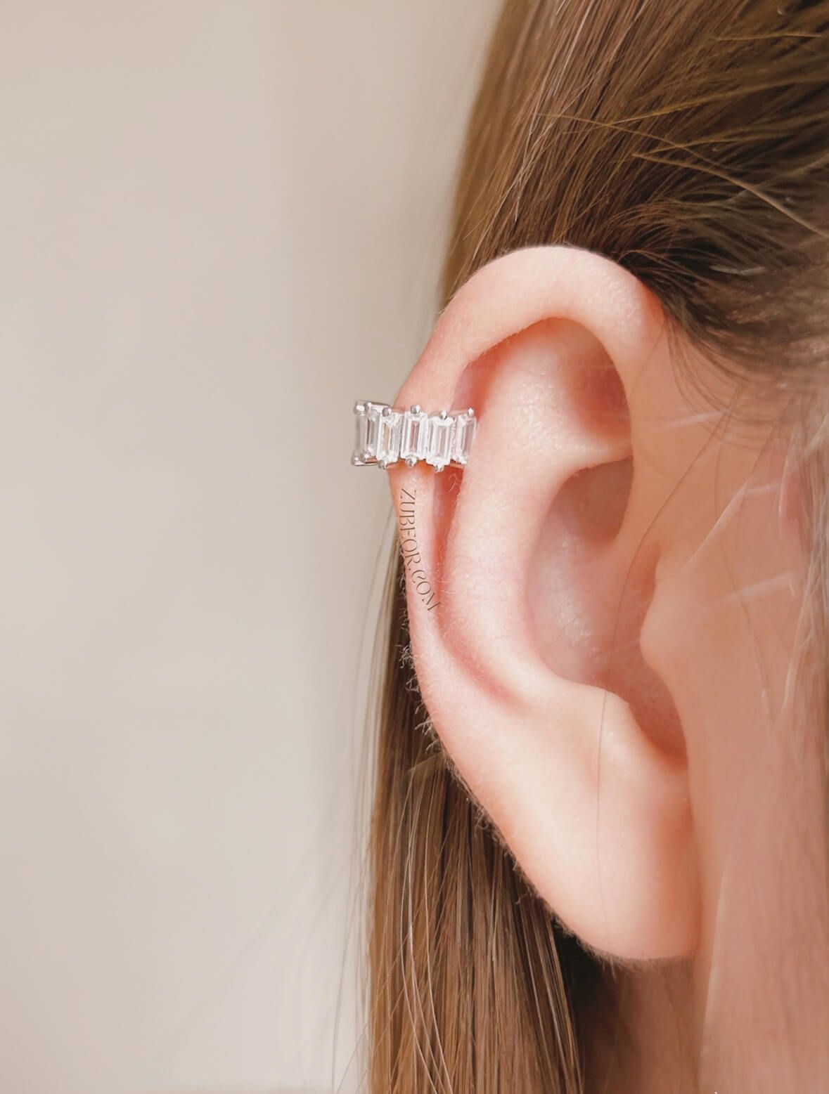 Earcuff cristal grueso 2