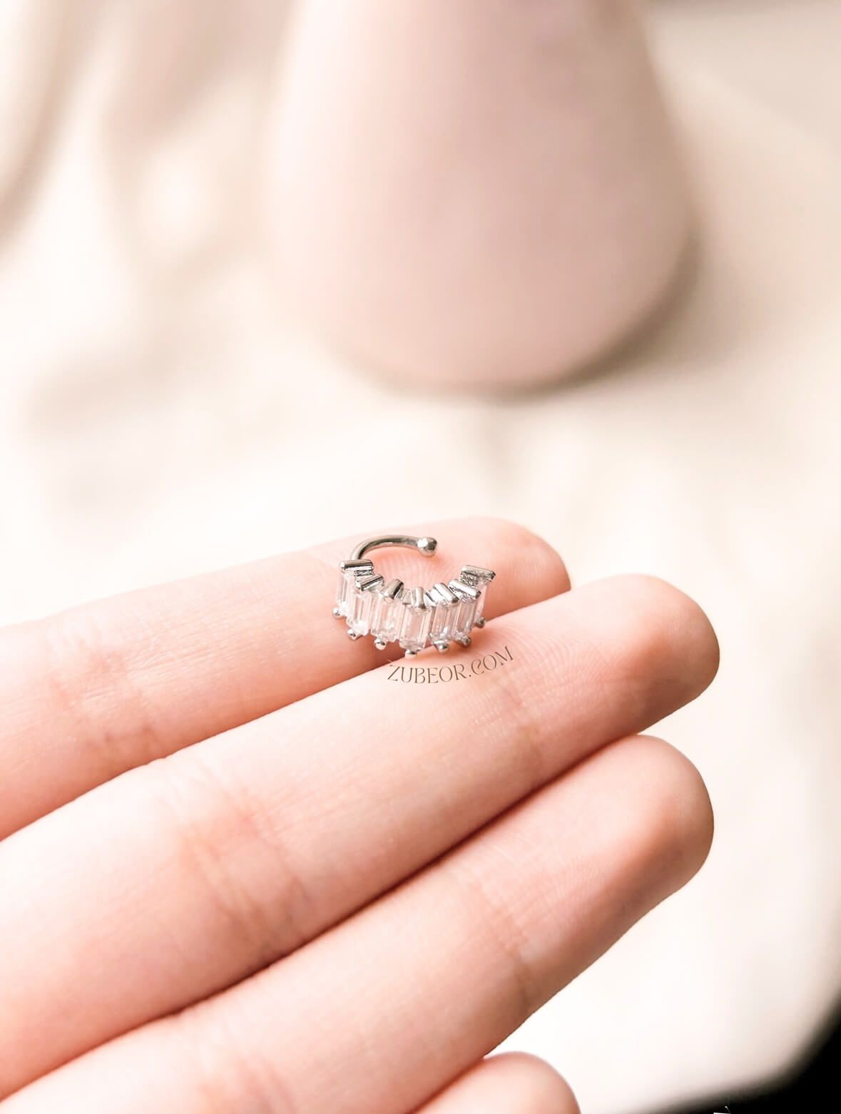 Earcuff cristal grueso 3