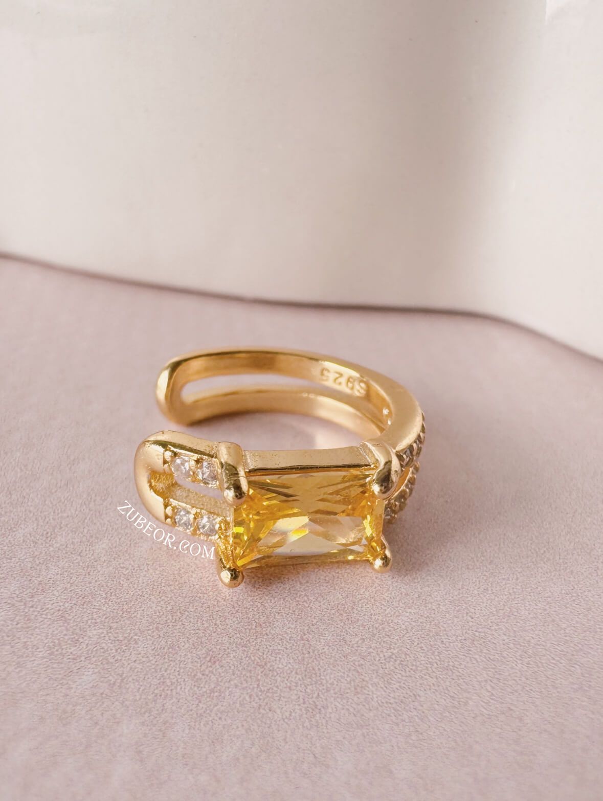 Earcuff cristal amarillo
