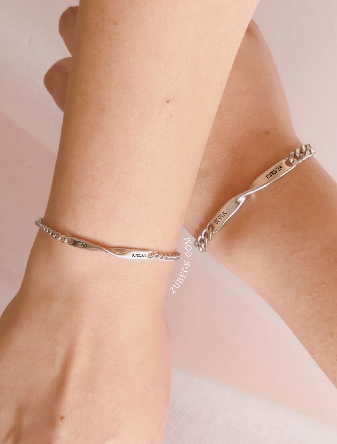 Set de pulseras grabadas para parejas (solo con pago previo) 9