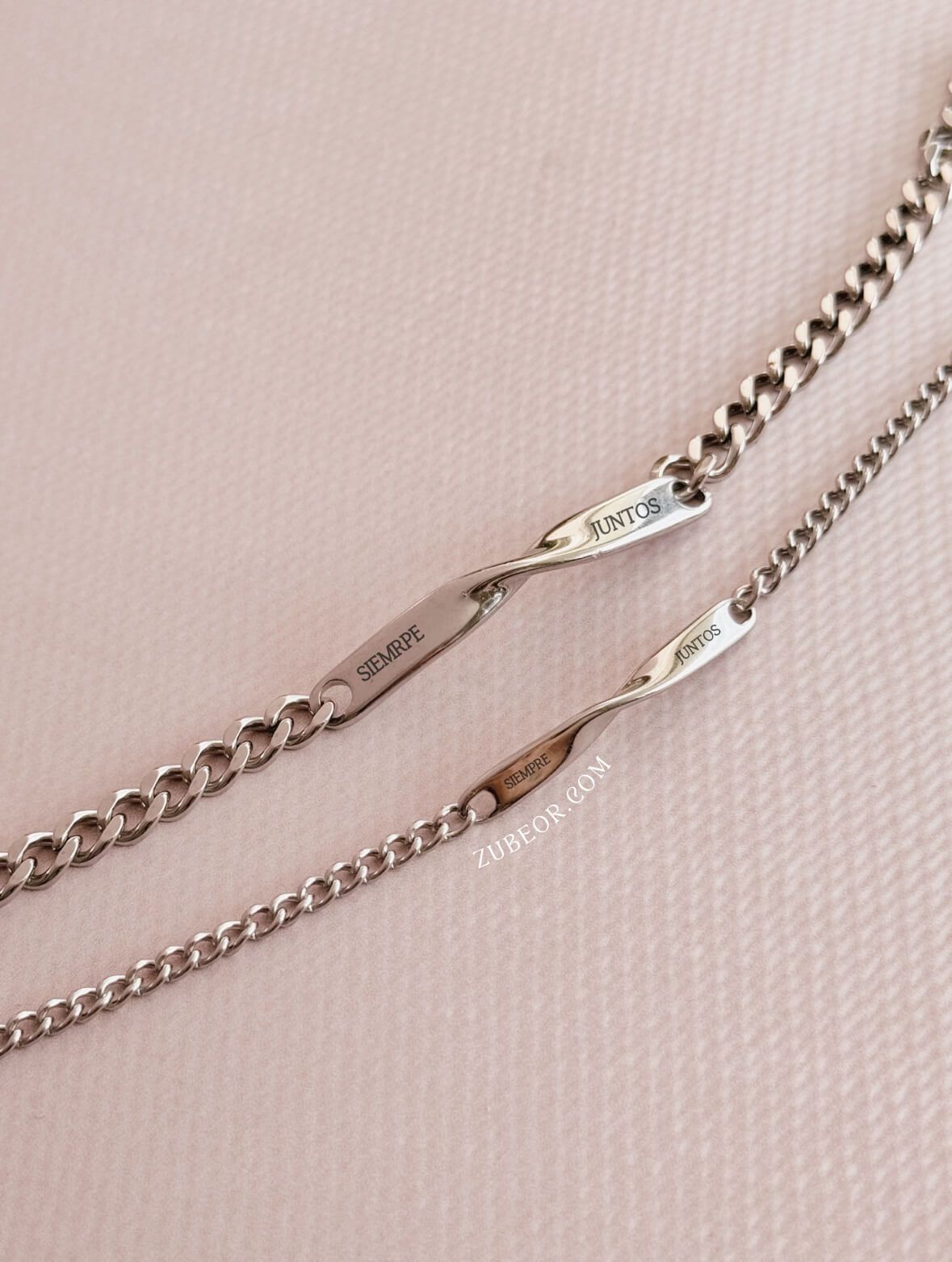 Set de pulseras grabadas para parejas (solo con pago previo) 6