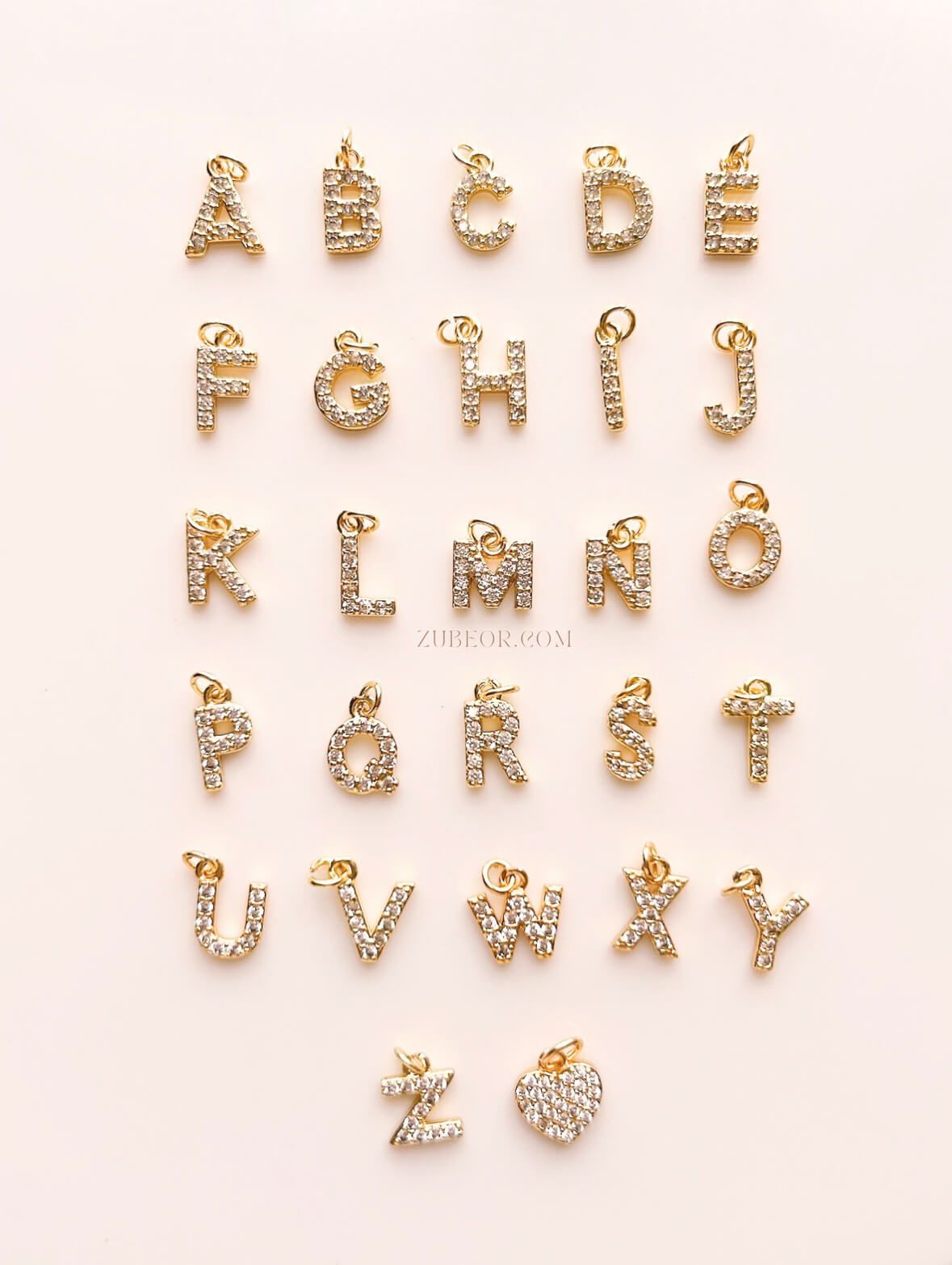 Dijes de letras cristales 4