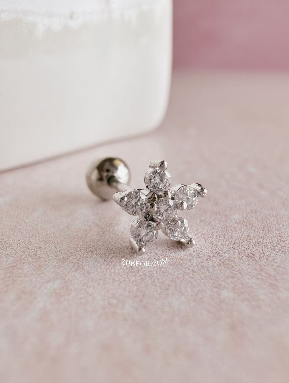 Piercing flor de cristal 7