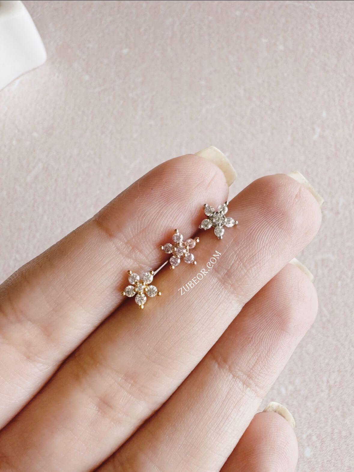 Piercing flor de cristal 4