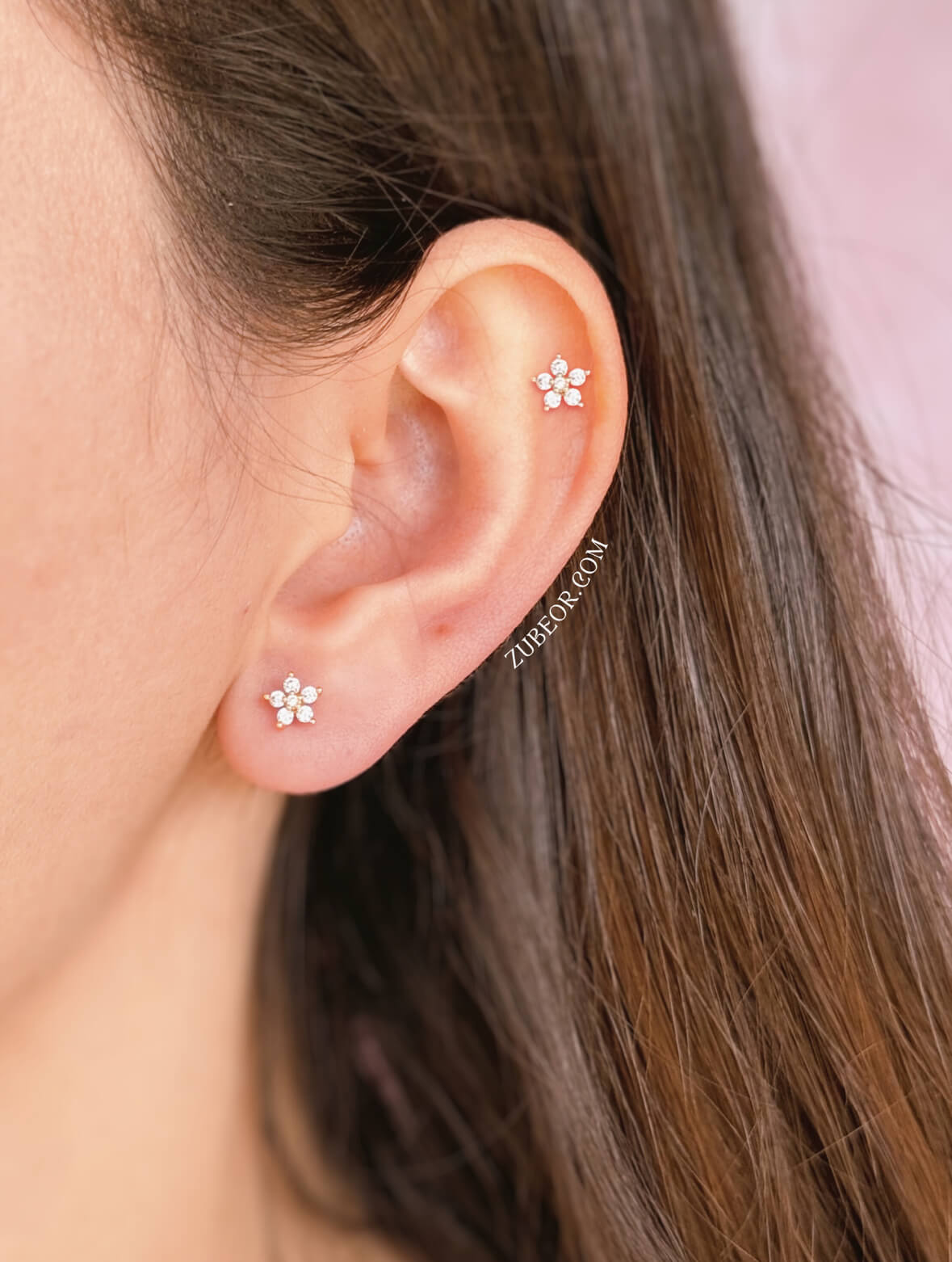 Piercing flor de cristal 2
