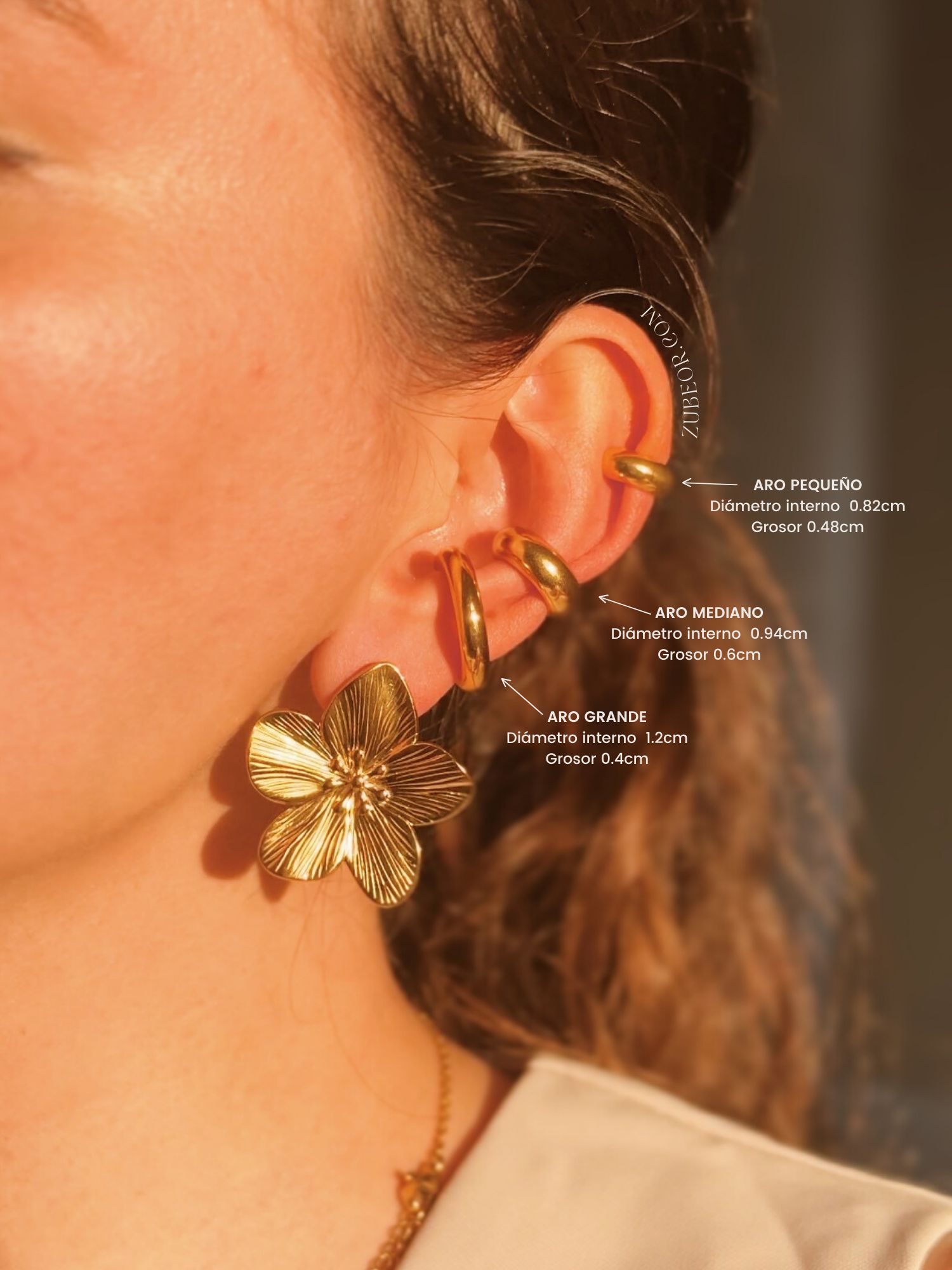 Earcuff liso aro grande 2