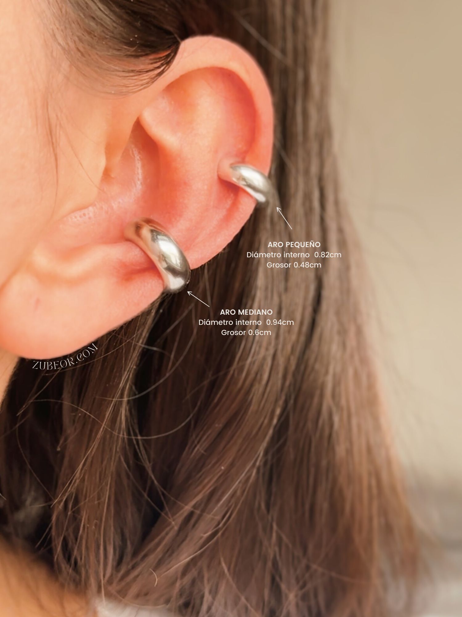 Earcuff liso aro pequeño 2