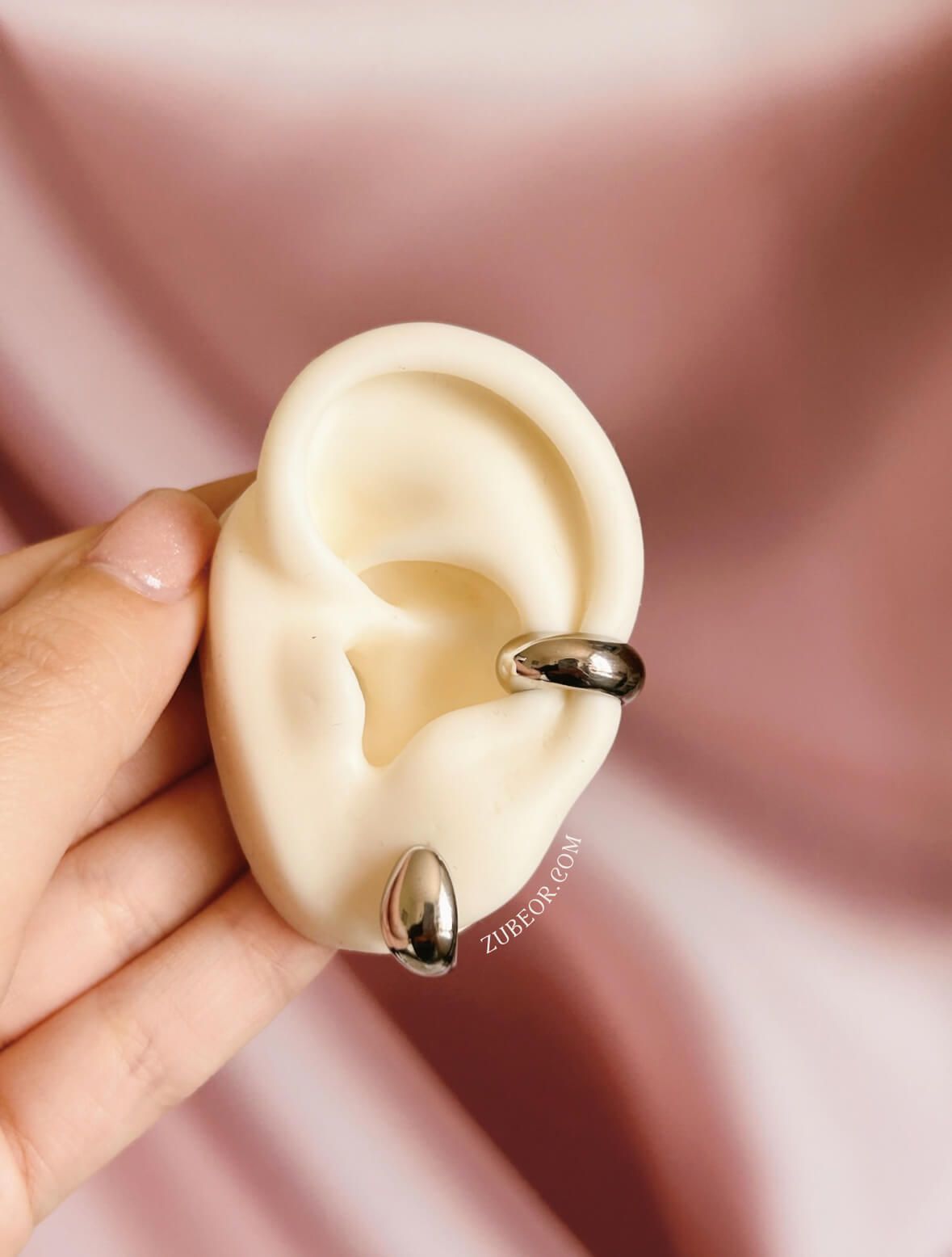 Aretes clásicos media luna pequeño 6