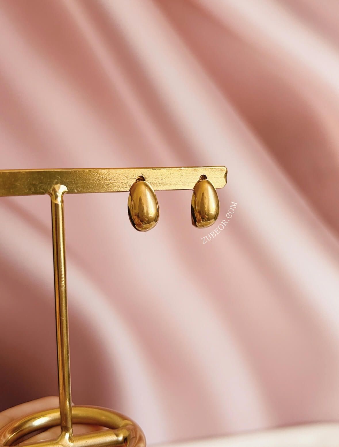 Aretes clásicos media luna pequeño 7