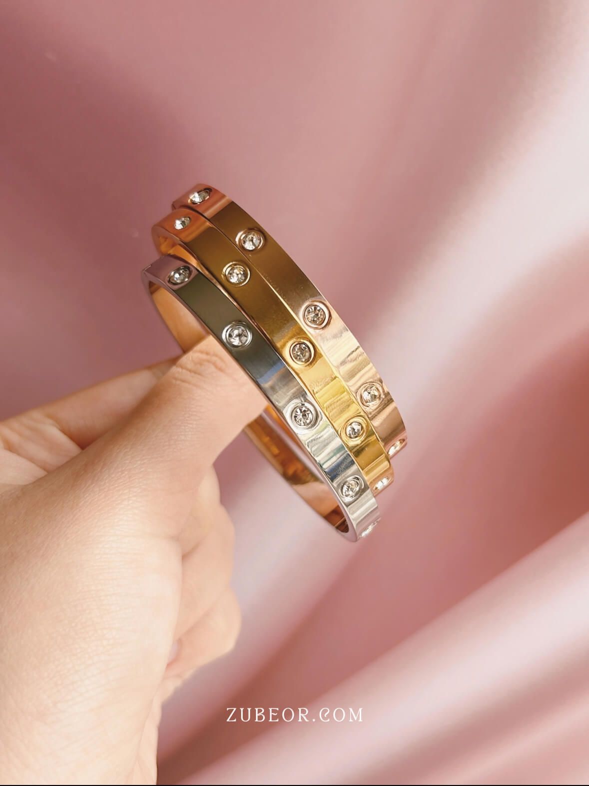 Brazalete cristal tipo Cartier 5