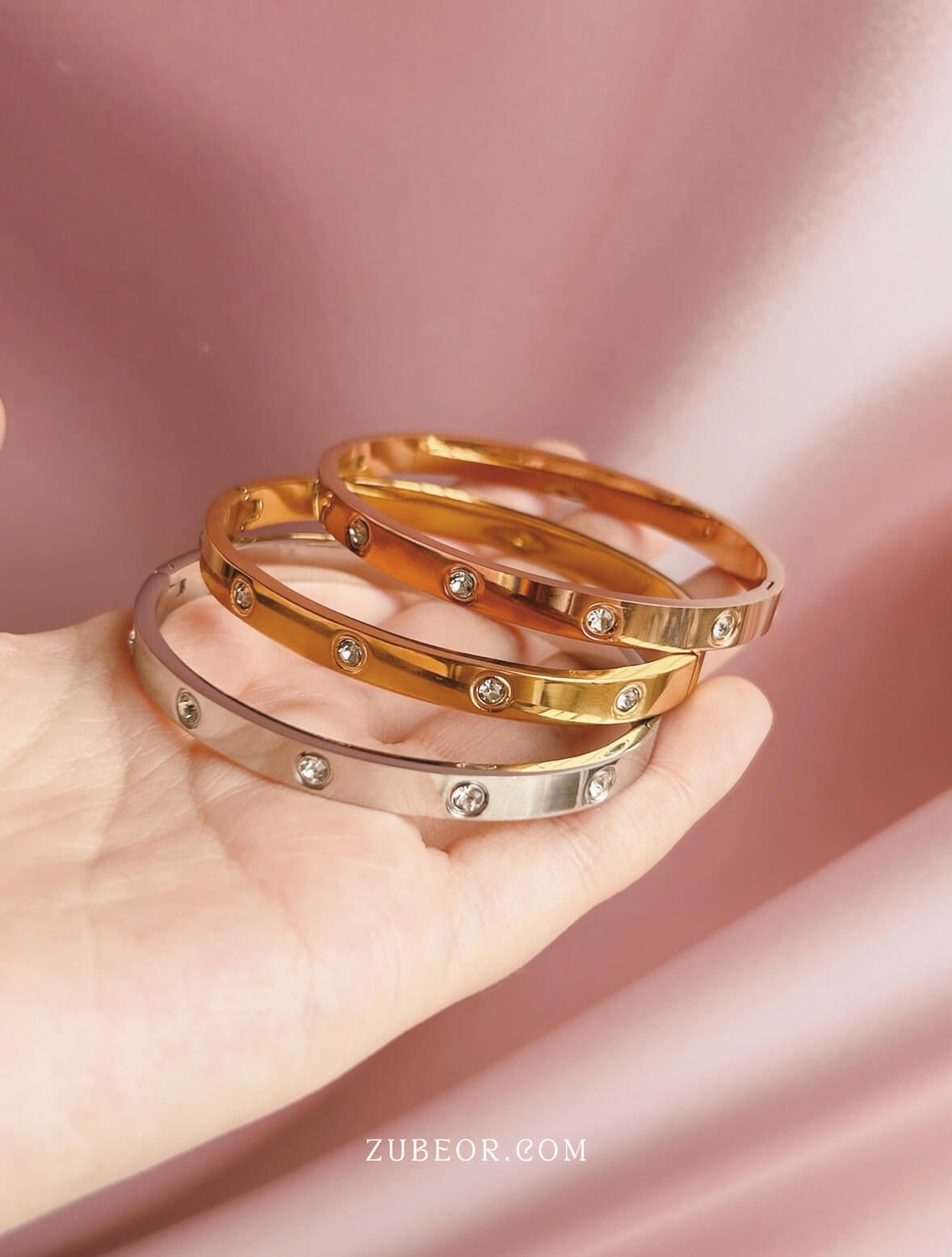 Brazalete cristal tipo Cartier 4