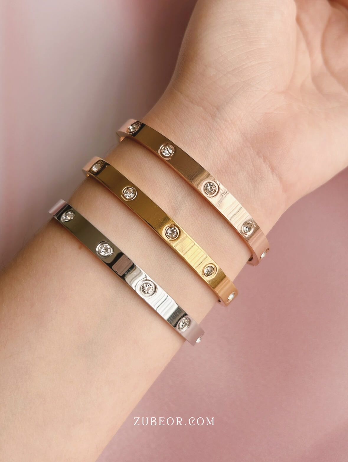 Brazalete cristal tipo Cartier 2