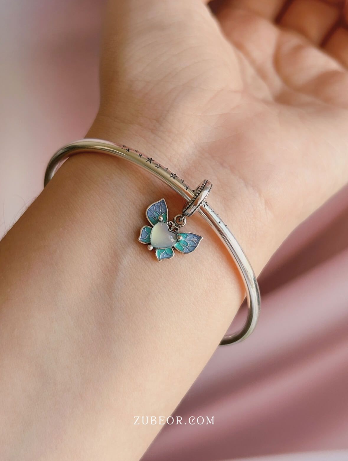 Charm corazón mariposa 4