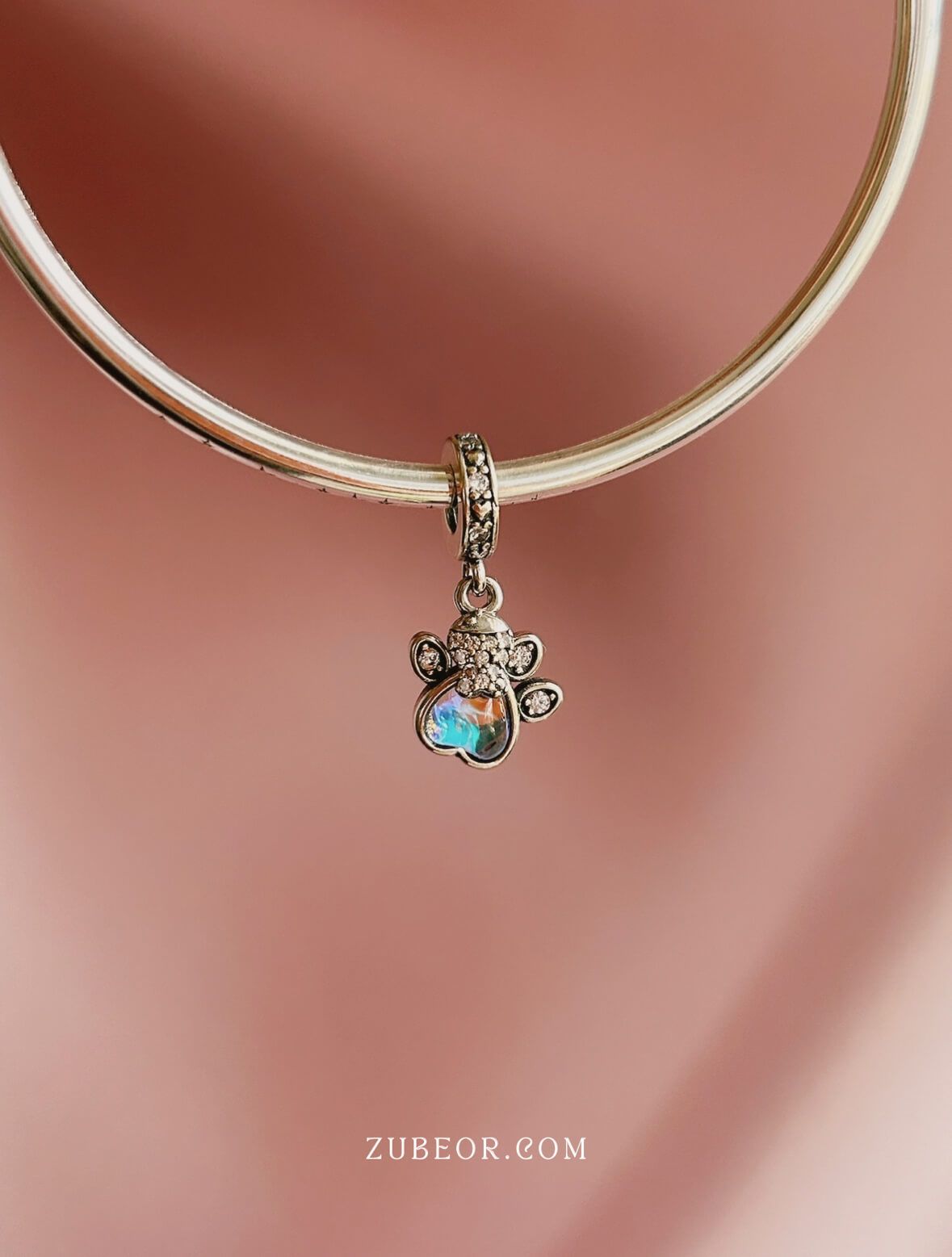 Charm huella azul 4