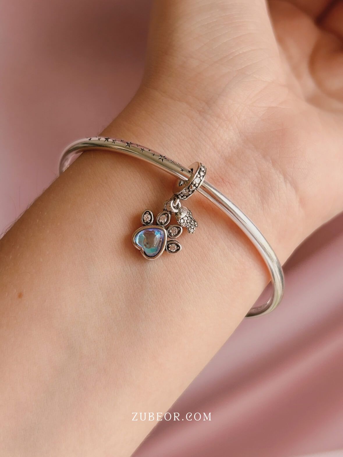 Charm huella azul