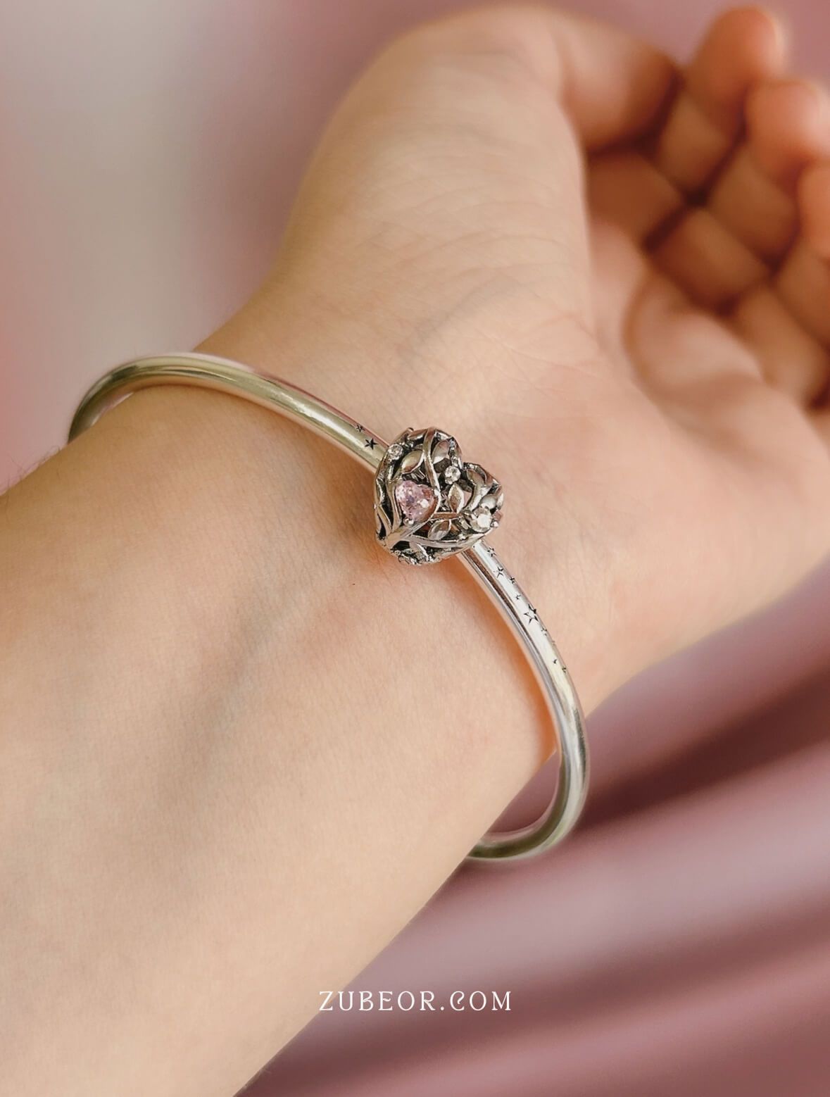 Charm corazón rosal 2