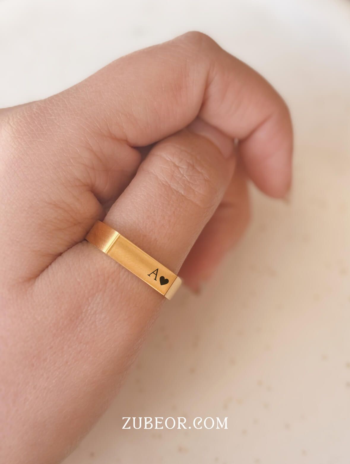 Anillo grabado grueso (con pago previo) 2