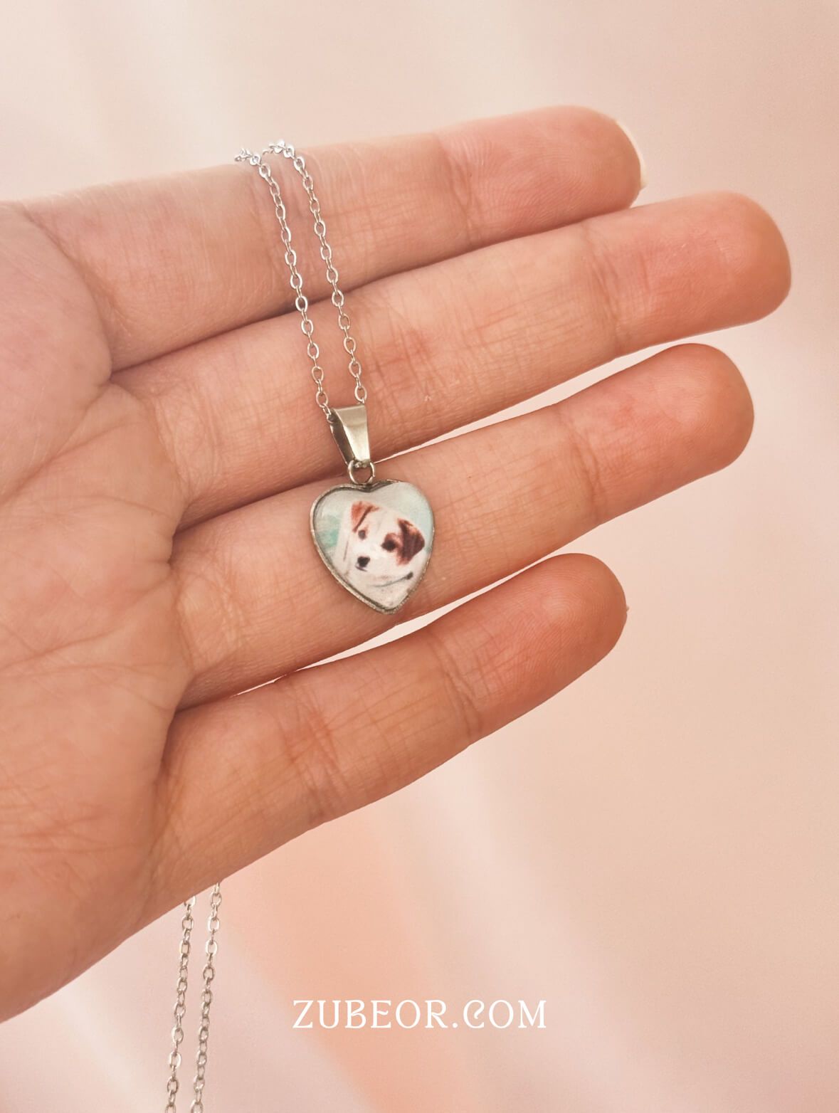 Cadena camafeo corazón grabado (solo con pago previo) 5