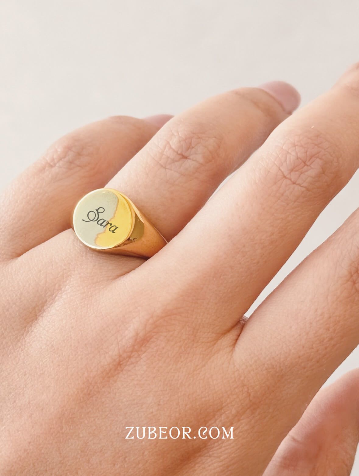 Anillo grabado redondo (solo con pago previo) 4