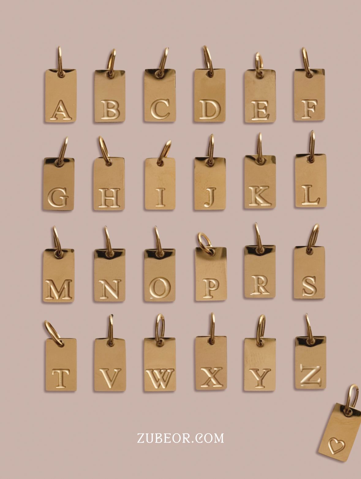 Dije de letras labradas 2