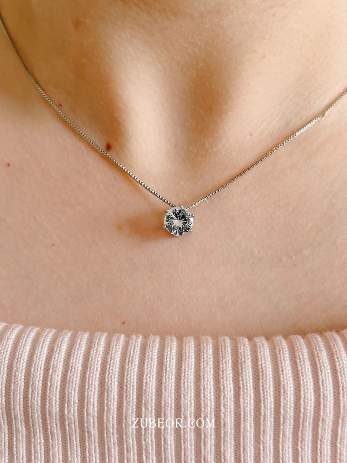 Cadena cristal blanco