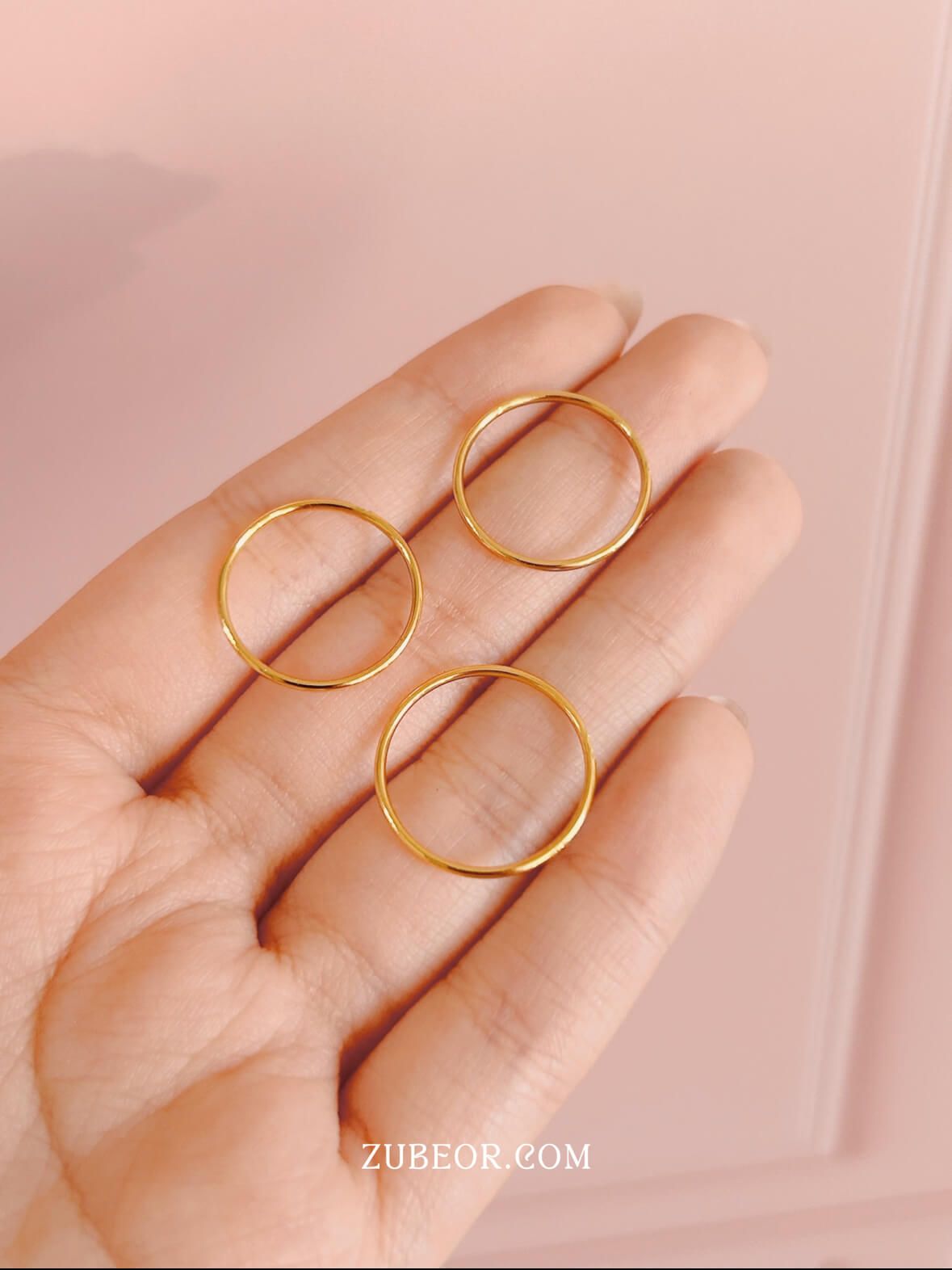 Anillo minimalista cristales 6