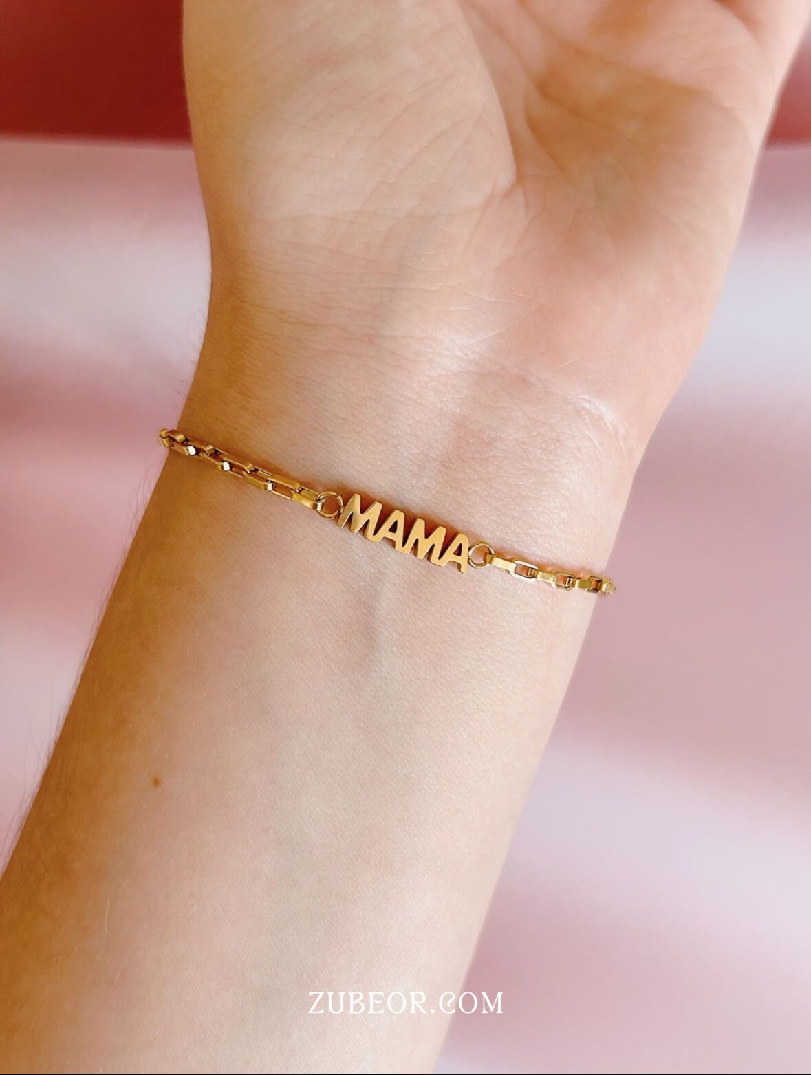 Pulsera mamá eslabones cortos