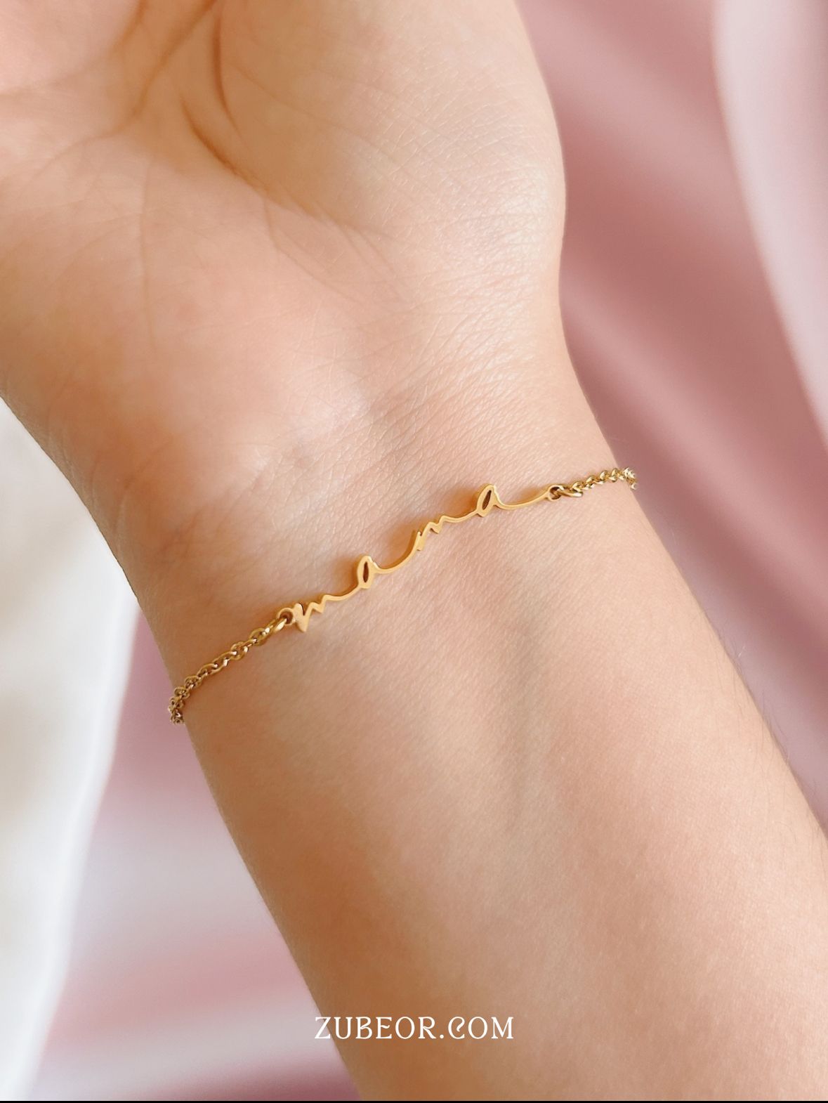 Pulsera mamá cursiva 6