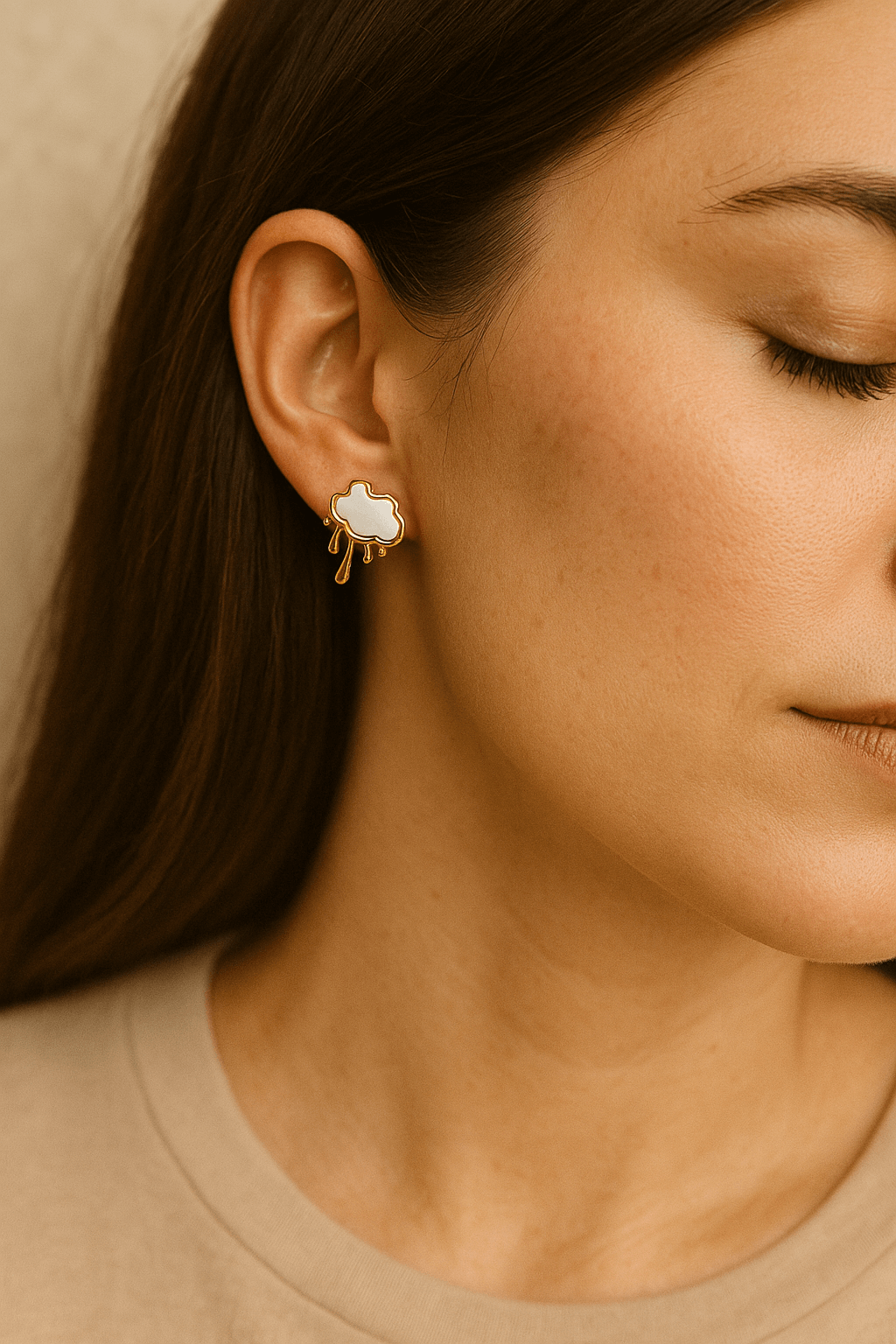 Aretes nube dorada 2