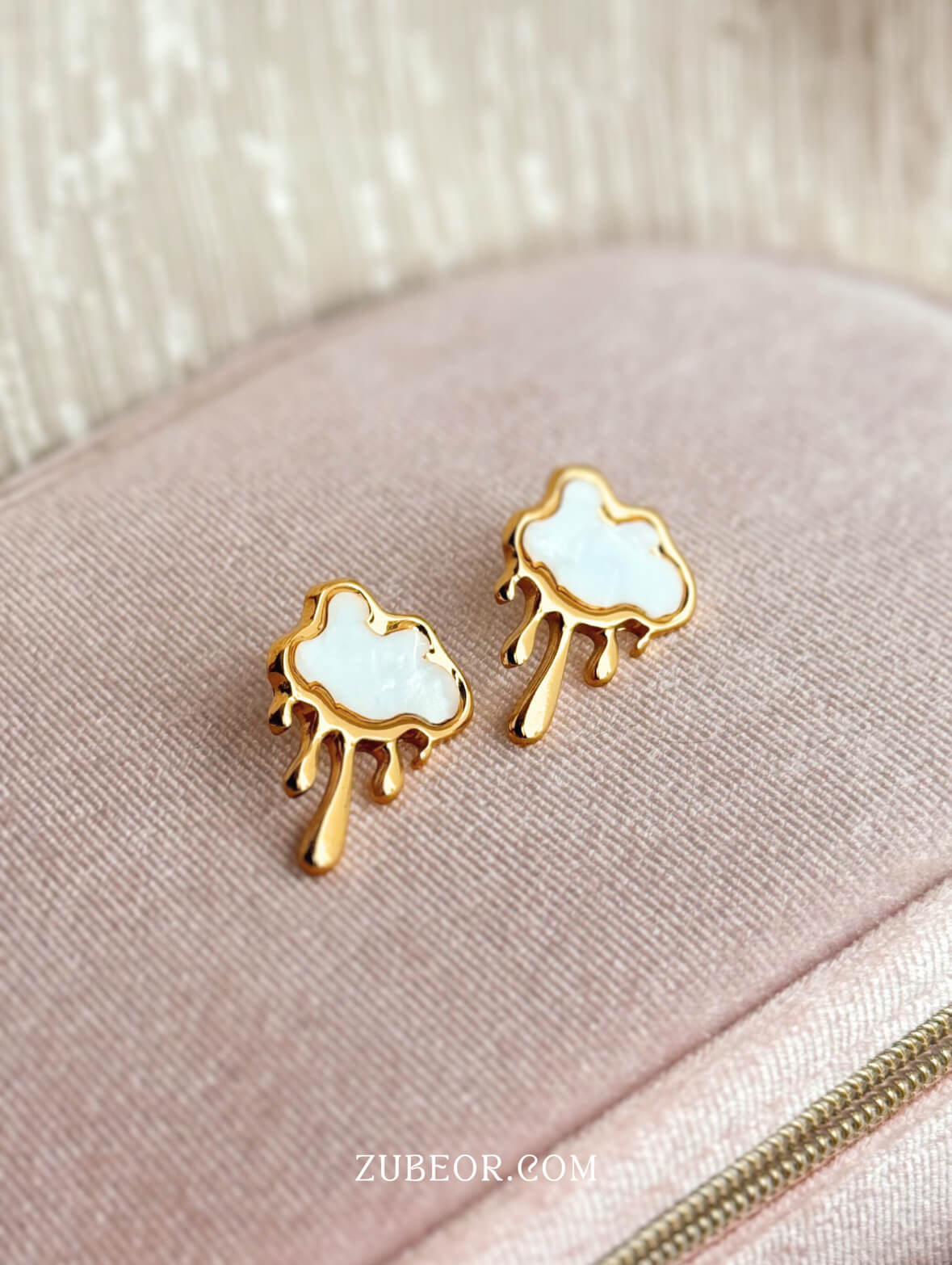 Aretes nube dorada 5