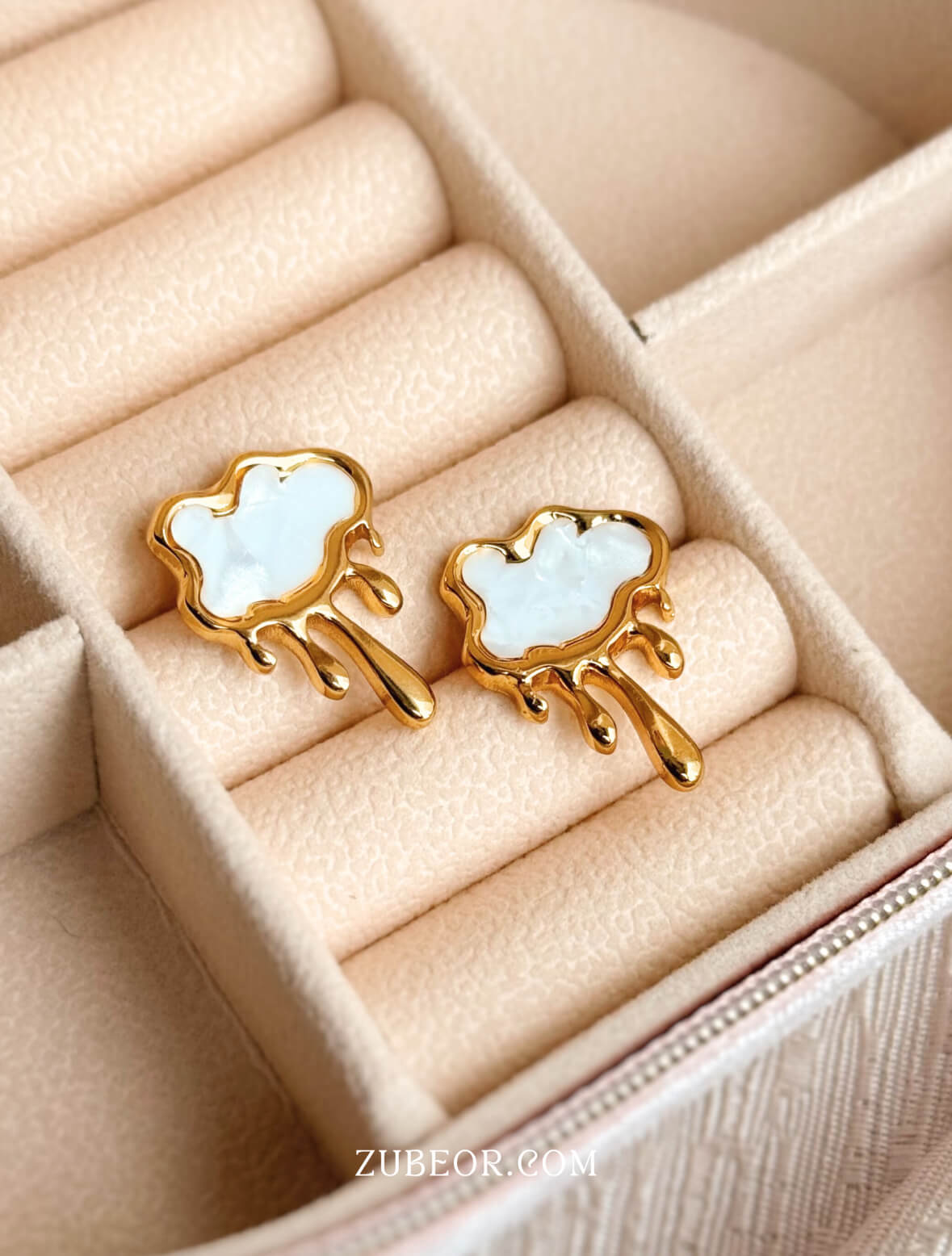 Aretes nube dorada 4