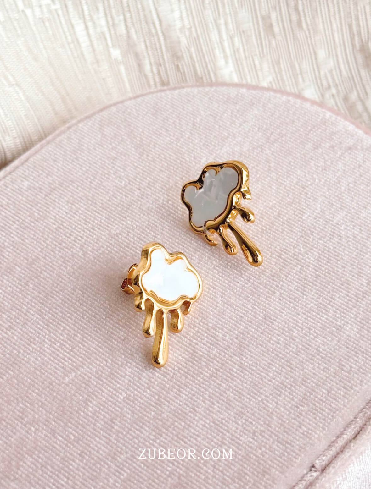 Aretes nube dorada 3
