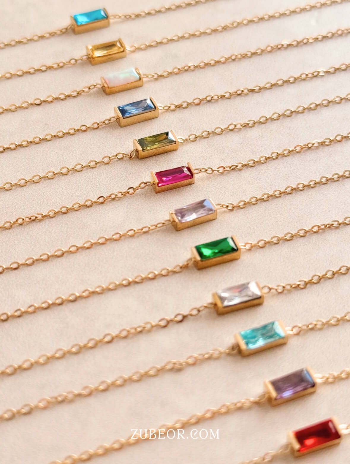 Pulsera con cristal de mes 3
