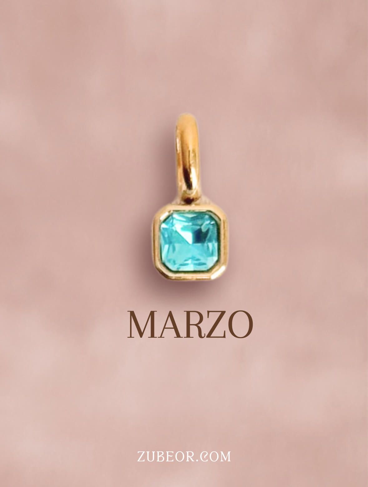 Dije cristal de mes cuadrado 7