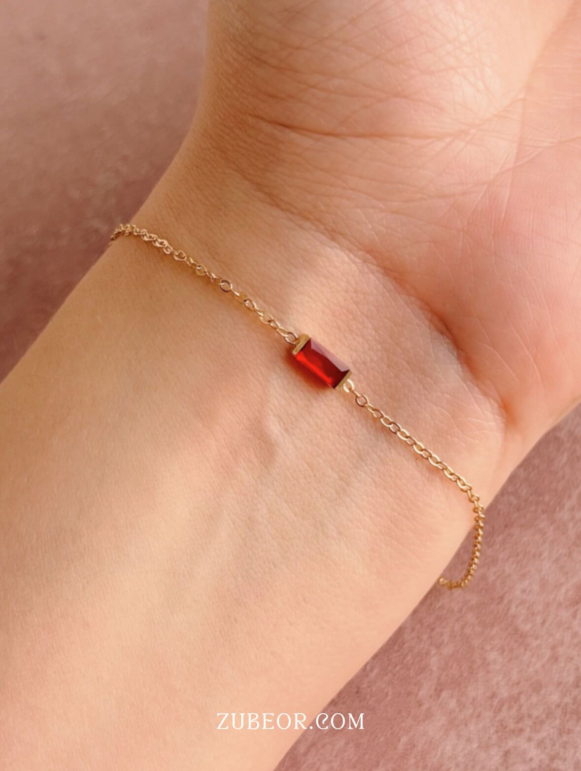 Pulsera con cristal de mes 5