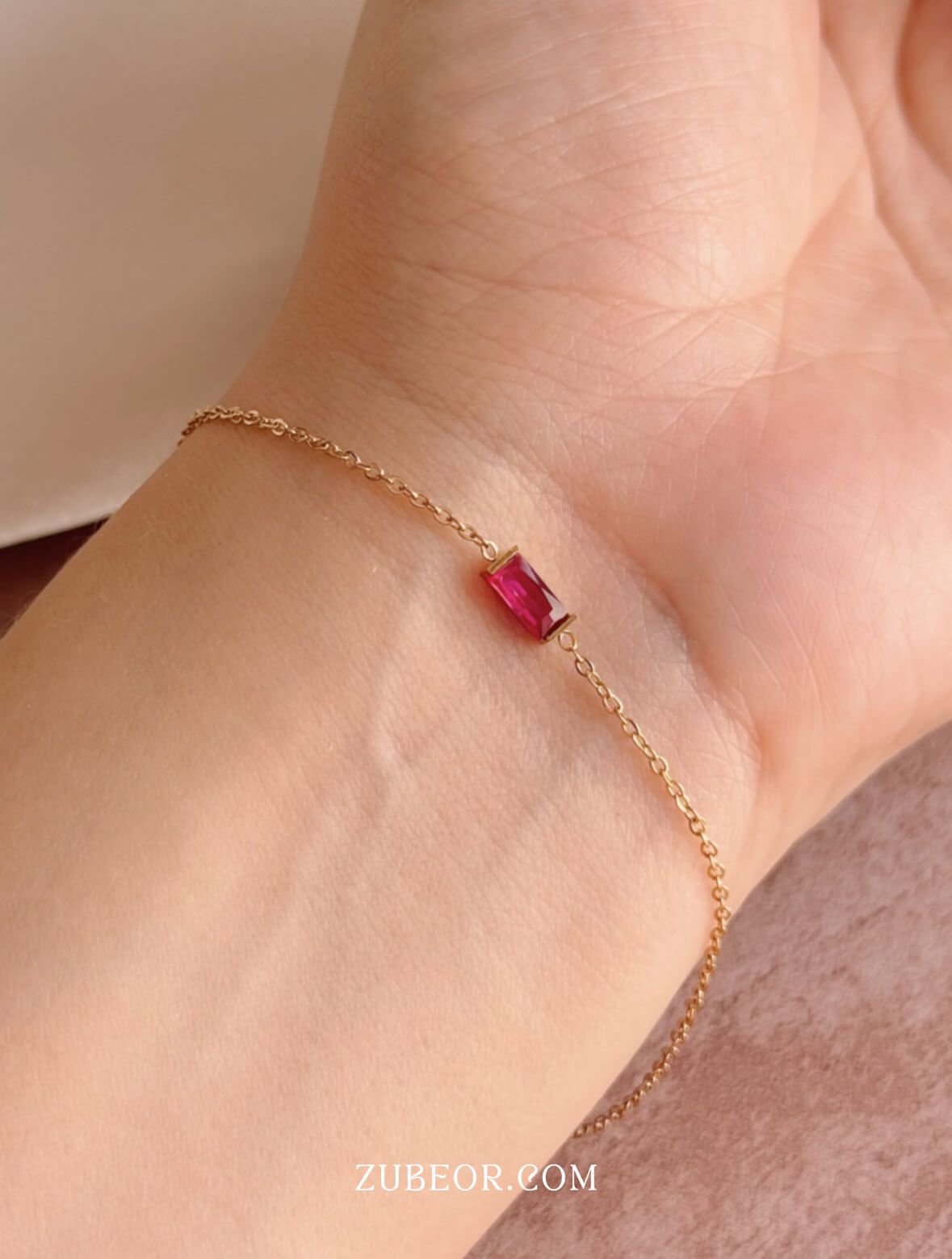 Pulsera con cristal de mes 11