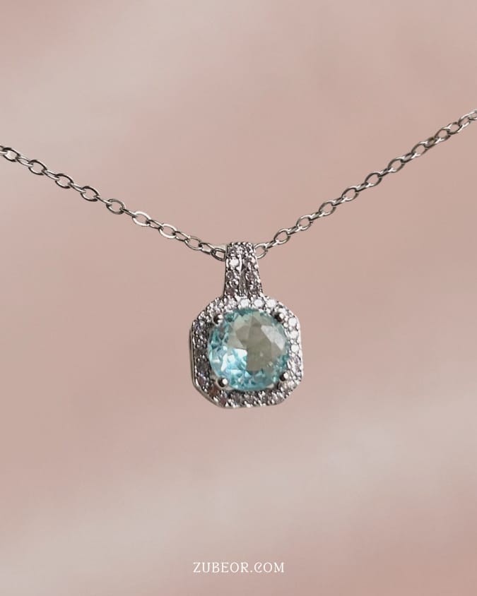 Cadena cristal cuadrado 4