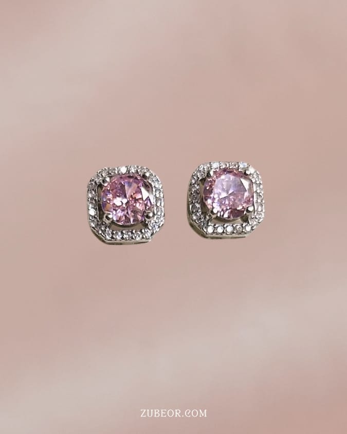 Aretes cristal cuadrado 5