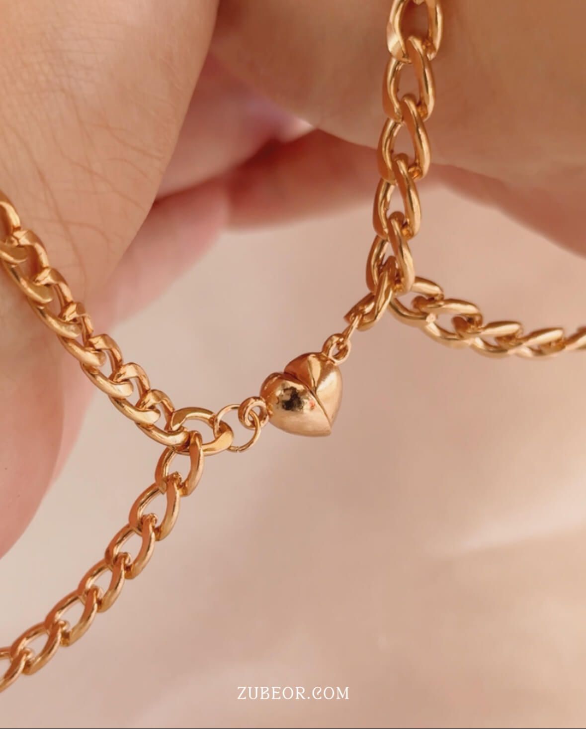 Set de pulseras magnéticas corazón 4