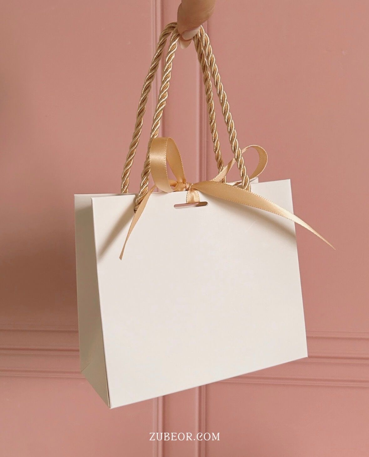 Empaque tipo bolsa con moño 8
