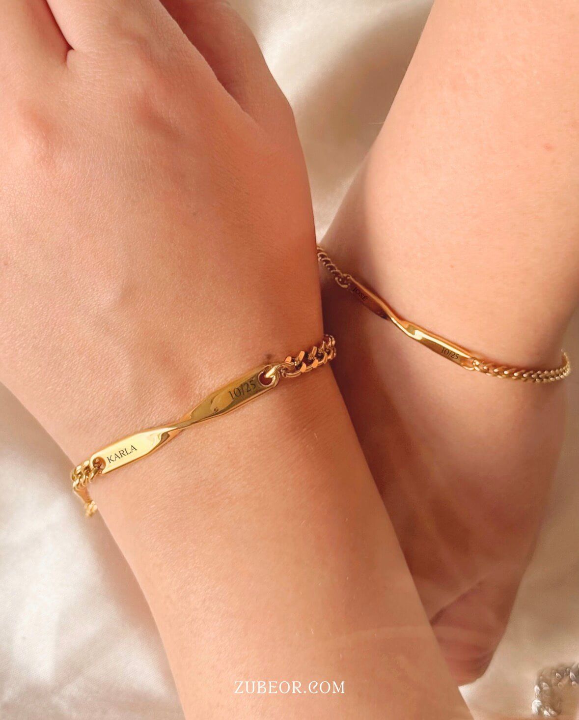 Set de pulseras grabadas para parejas (solo con pago previo) 3