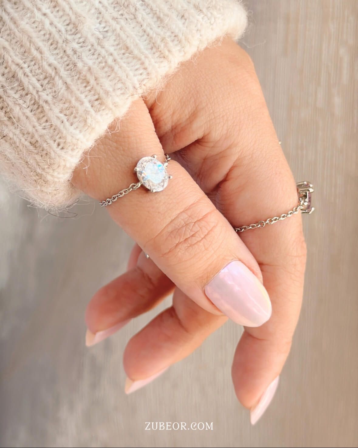 Anillo ovalo ajustable 3