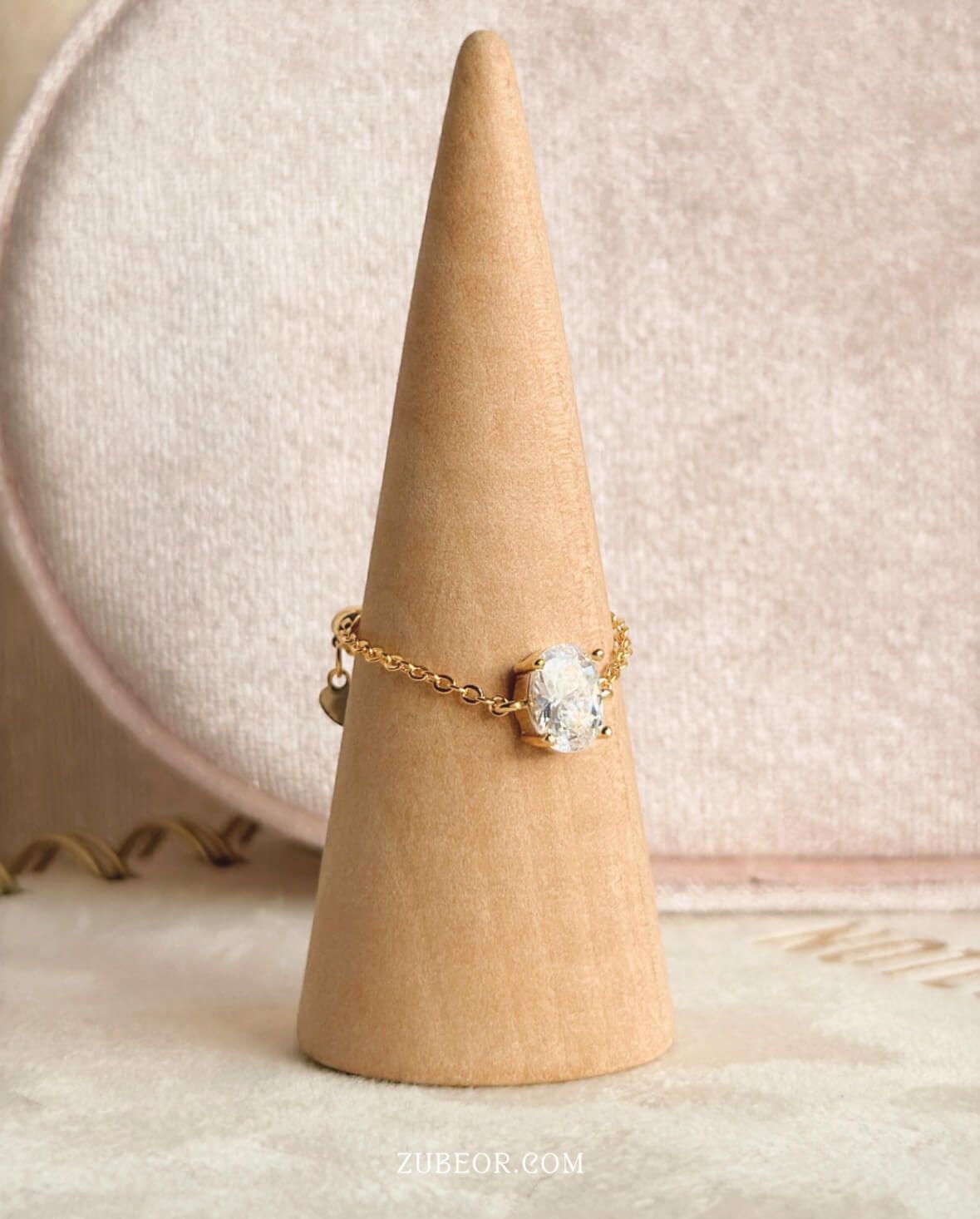 Anillo ovalo ajustable 6