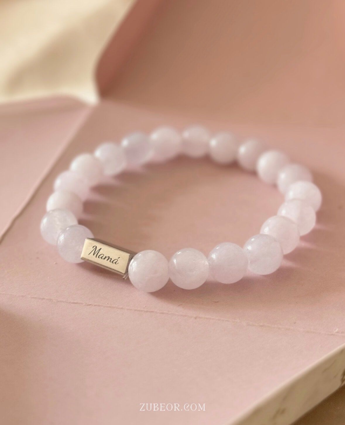 Pulsera piedra jaspeada grabada (solo pago previo)