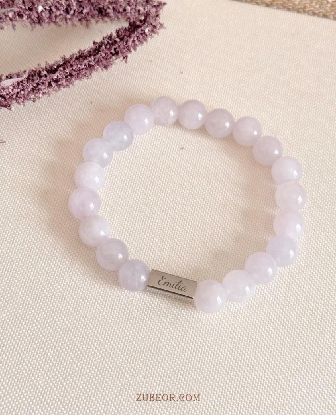 Pulsera piedra jaspeada grabada (solo pago previo) 4